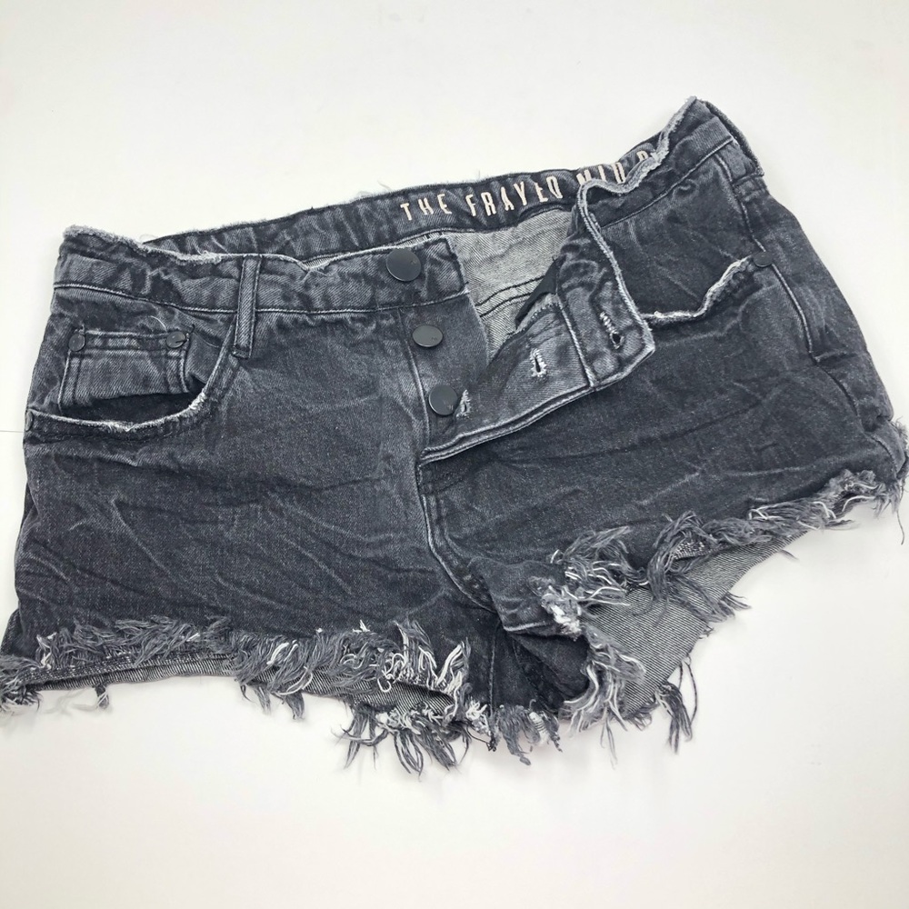 Cotton On | Button Fly Mid-Rise Frayed  Shorts